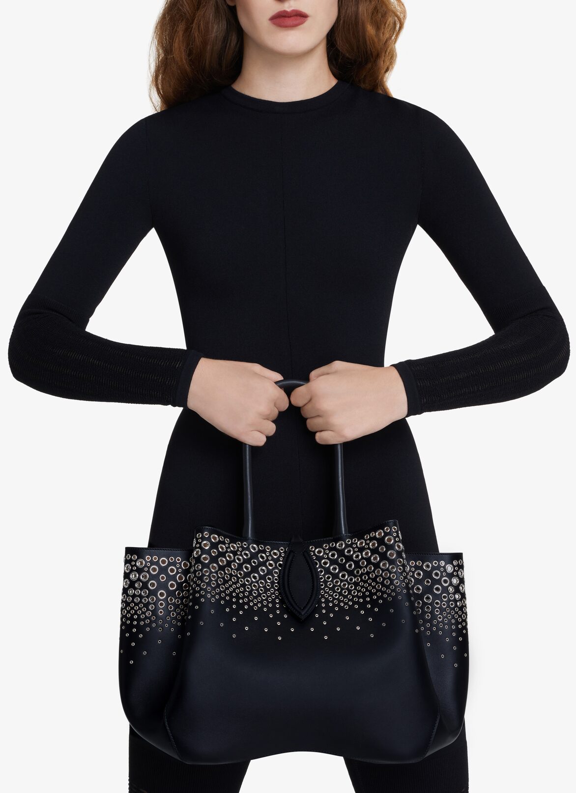 EYELET ANGELE 25 BAG ALAÏA BLACK EYELET ANGELE 25 BAG